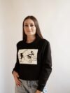 Свитшот «Глаза» вышивка